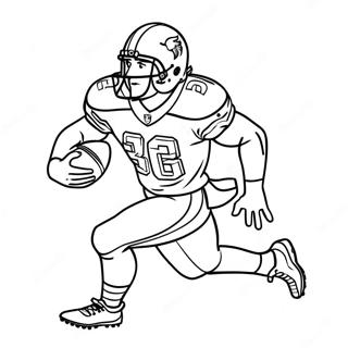 Christian Mccaffrey Na Tumatakbo Na May Football Na Pahina Ng Kulay 120374-55129