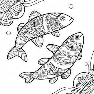 Eleganteng Konstelasyon Ng Pisces Na Pahina Ng Kulay 121219-55983