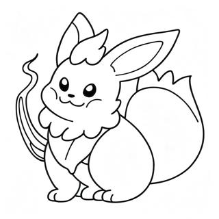 Flareon Mga Pahina Ng Kulay