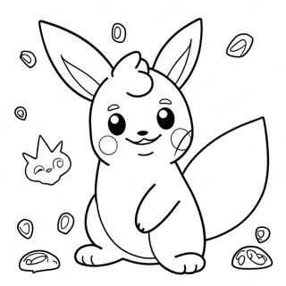 Pahina Ng Kulay Ng Flareon Na Naglalaro Kasama Ang Mga Kaibigan 121761-56389