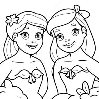 Magandang Mga Kapatid Ni Ariel Na Pahina Ng Kulay 122712 57186