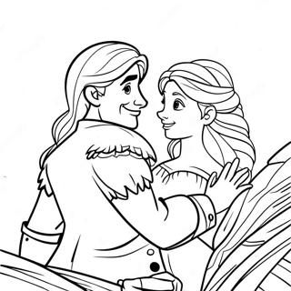 Mapangahas Na Pahina Ng Kulay Na Rapunzel At Flynn 122993-57394
