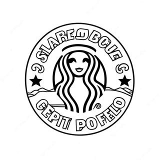 Kaakit Akit Na Pahina Ng Kulay Ng Starbucks Logo 123173-57539