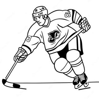 Dynamic Na Manlalaro Ng Nhl Na Nagskate Na Pahina Ng Kulay 123638-57899