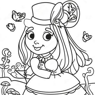 Steampunk Alice Sa Wonderland Coloring Page 123739-57971