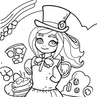 Steampunk Alice Sa Wonderland Coloring Page 123739-57972