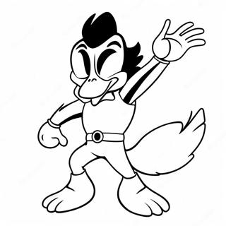 Daffy Duck Sa Kasuotan Ng Superhero Na Pahina Ng Kulay 123973-58167