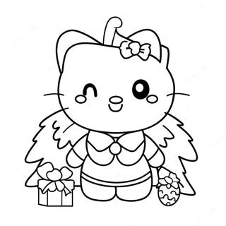 Cute Na Hello Kitty Na May Pasko Na Puno 124122 58276