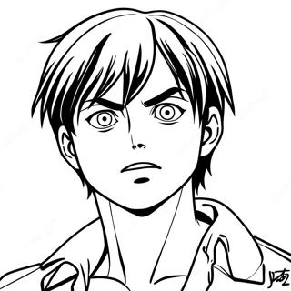 Eren Yeager Coloring Pages