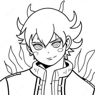 Pahina Ng Kulay Ni Todoroki Na May Mga Apoy 124252-58466