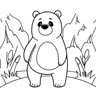 Kaakit-Akit Na Pahina Ng Kulay Ng We Bare Bears Mga Pahina Ng Kulay