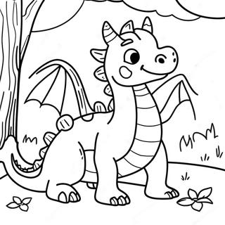 Cute Dragon Coloring Pages