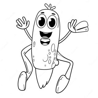 Cute Forky Na May Malaking Ngiti Na Pahina Ng Kulay 125257-59247