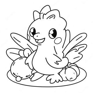 Cute Na Pokemon Na May Thanksgiving Turkey Na Pahina Ng Kulay 125591-59506