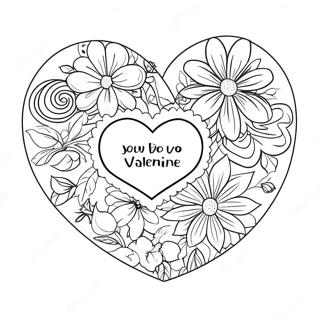 Maging Aking Valentine Na Pahina Ng Kulay 125720-59603