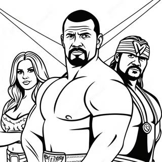 Wwe Superstars Sa Aksyon Na Pahina Ng Kulay 126004-59827