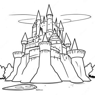 Zelda Kastilyo Sa Likuran Na Pahina Ng Kulay 12637 1403