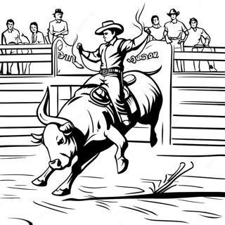 Pbr Bull Riding Mga Pahina Ng Kulay