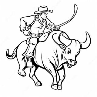 Wild West Bull Rider Pahina Ng Kulay 126884-60506