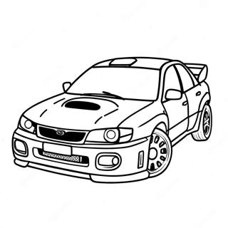 Subaru Impreza Rally Na Pahina Ng Kulay 126989-60598