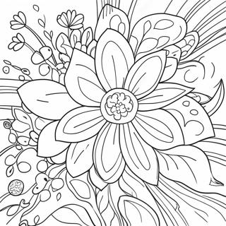 Magandang Namumulaklak Na Mga Bulaklak Na Pahina Ng Kulay 127607-61202