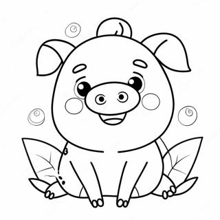 Kawaii Cute Na Baboy Na Pahina Ng Kulay 127706-61272