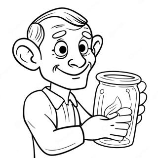 Bfg Na Hawak Ang Isang Dream Jar Na Pahina Ng Kulay 128147-61620