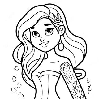 Edgy Na Tinattoo Na Ariel Na Pahina Ng Kulay 128453-61856