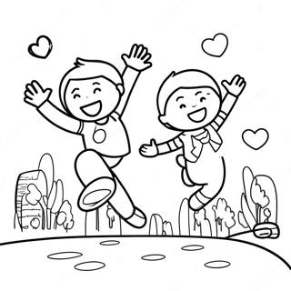 Masayang Pagdiriwang Ng Araw Ng Leap Na Pahina Ng Kulay 128716 62063