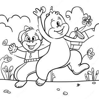 Masayang Pagdiriwang Ng Araw Ng Leap Na Pahina Ng Kulay 128716 62064