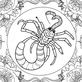 Pahina Ng Kulay Ng Scorpio Constellation 128765-62093