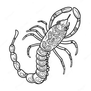 Pahina Ng Kulay Ng Scorpio Constellation 128765-62096