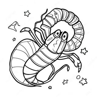 Scorpio Na May Mga Bituin Na Pahina Ng Kulay 128767-62101