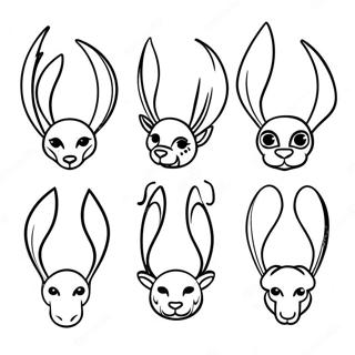 Tunay Na Tainga Ng Hayop Na Pahina Ng Kulay 129022 62297