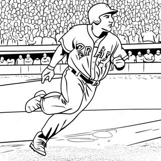 Mike Trout Na Tumatakbo Sa Bases Pahina Ng Kulay 129303 62520