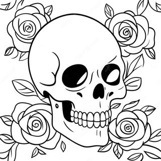 Gothic Na Bungo At Rosas Na Pahina Ng Kulay 129329-62539