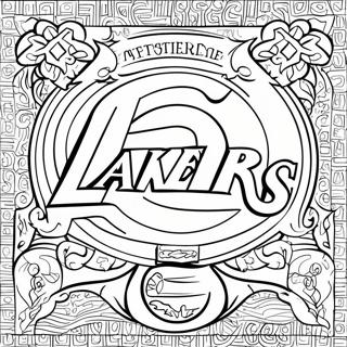 Logo Ng Lakers Na Pahina Ng Kulay 129378-62574