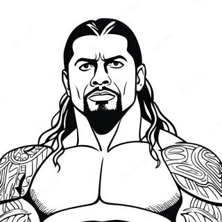 Makapangyarihang Roman Reigns Wwe Na Pahina Ng Kulay 129430-62622
