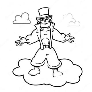 Pahina Ng Kulay Ng Sandman Na Napapaligiran Ng Mga Ulap 129970-63043