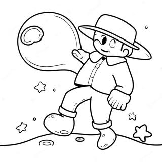 Pahina Ng Kulay Ng Playful Sandman Na May Buwan 129971 63046