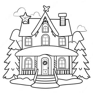 Bahay Ng Pasko Coloring Pages