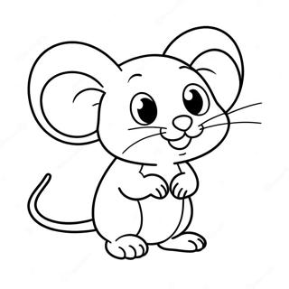 Cute Mouse Mga Pahina Ng Kulay