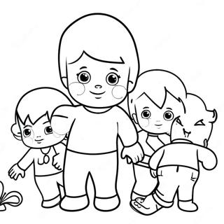 Pahina Ng Kulay Ng Maliit Na Tao 130713-63612