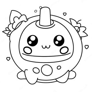 Cute Na Tauhan Ng Tamagotchi Na Pahina Ng Kulay 131641-64329