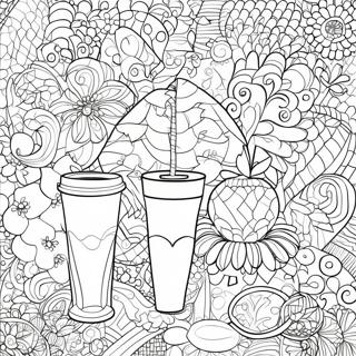 Sopistikadong Pahina Ng Kulay Ng Stanley Tumbler Na May Mga Pattern 131747-64421