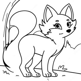 Maharlikang Anime Raccoon Pahina Ng Kulay 132105-64699