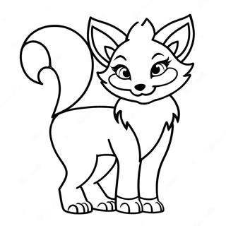 Maharlikang Anime Raccoon Pahina Ng Kulay 132105-64700