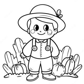 Cute Na Pahina Ng Kulay Ng Batang Pilgrim 132850-65277