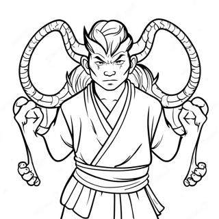 Pahina Ng Kulay Ni Giyu Tomioka Na Humaharap Sa Mga Demonyo 132876-65299