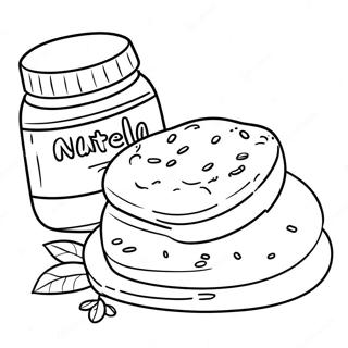 Pahina Ng Kulay Ng Nutella At Tinapay 133081-65454